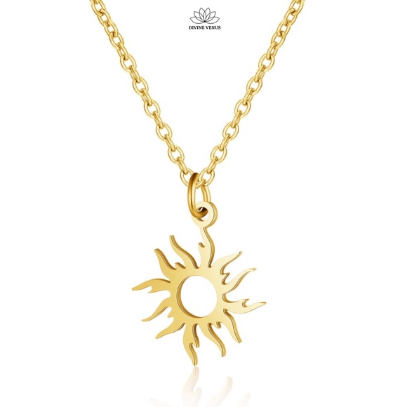 Sun Necklace | Stainless Steel - Picture 2 of 5